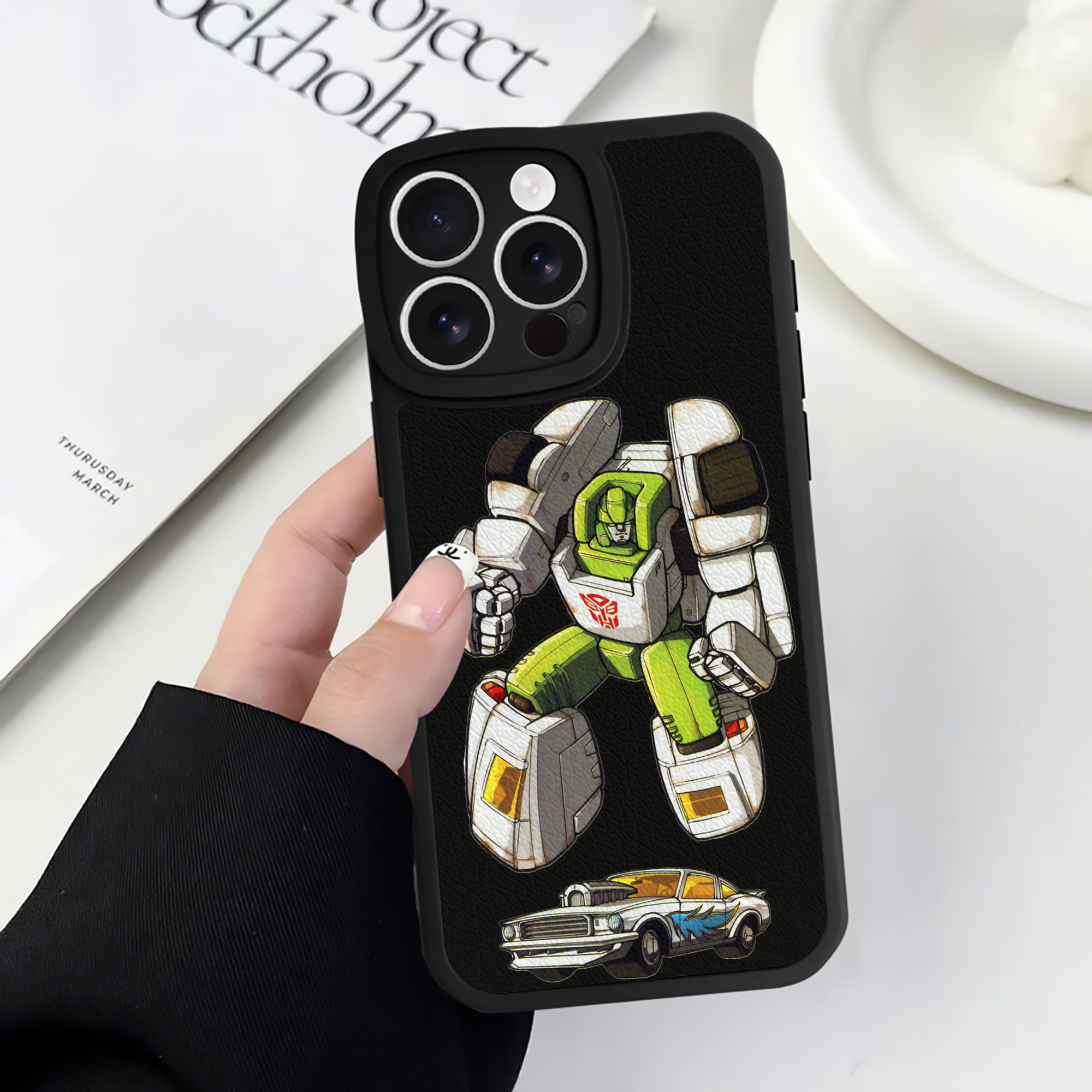 （画像用）  【iPhone 16シリーズ対応】シリコンスマホケース（レザー調） 材質：シリコン